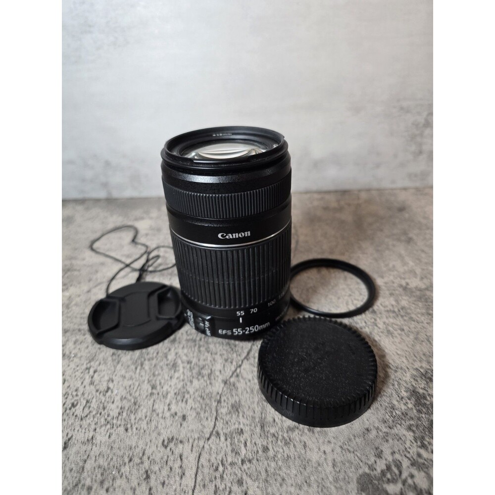 Canon EF-S 55-250mm f/4-5.6 IS II Lens Tested Very Good Condition